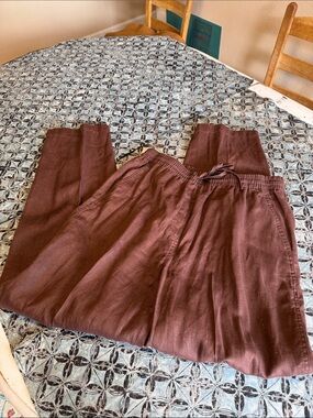 Banana Republic Women's Linen Straight-Leg Pants